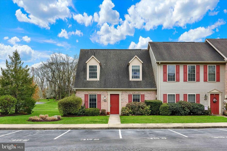 Maintenance-free living at its best! Welcome to this delightful end-unit townhome nestled in the desirable Stonehedge community. Freshly painted throughout, this home offers a warm and inviting feel from the moment you step inside. The living room features cozy carpeting and stylish window treatments, while the formal dining room is perfect for entertaining and flows seamlessly into the functional kitchen. Enjoy vinyl flooring, ample cabinet space, a breakfast bar, large pantry, and access to the private patio. Convenient main level laundry. Upstairs, you'll find two generously sized bedrooms—each with its own full bath and walk-in closet. Step outside to the charming patio with a storage area, ideal for relaxing or entertaining while overlooking the backyard. Located close to shopping, dining, and entertainment, this home offers comfort and convenience. Newer air conditioning in 2020. A joy to own!