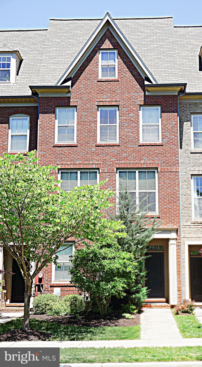A shining gem in the Residence at Shady Gove Station community. Beautifully updated 4-level townhouse just minutes away from the metro station and easy to major highway(I-270, I-370 & MD200)entrance. This house offers a luxury style of 4 bedrooms, 4.5 baths, an attached 2-car garage, plus a rooftop terrace. Inviting foyer at entry floor, one ensuite with luxury wood plank flooring can also be used as an office or studio, plus the spacious garage that completes this floor. Leading by the wood staircase with carpet runner to the 2nd level, a functional gourmet kitchen with a large island, stainless steel appliances, granite countertop, custom cabinets with designer paint, wine storage, walk-in pantry, coffee/tea station, and serving buffet, providing a perfect place to enjoy a cup of tea or a gourmet feast. Open-concept extends in this floor, throughout the family room, kitchen & dining area, same as the hardwood flooring. Natural lights filled in through large windows, and a lovely deck off the dining area. Two beautiful ensuites on the upper level, the master suite includes a luxurious bathroom with upgraded tiles, dual vanity, and a showing room with seat, plus a spacey walk-in closet. The laundry closet is located on this level all are connected with the updated hardwood flooring. The top level will be an oasis for relaxing or entertaining, one more ensuite plus a large open space. And do not miss the serenity at the rooftop terrace with a view to a green park.