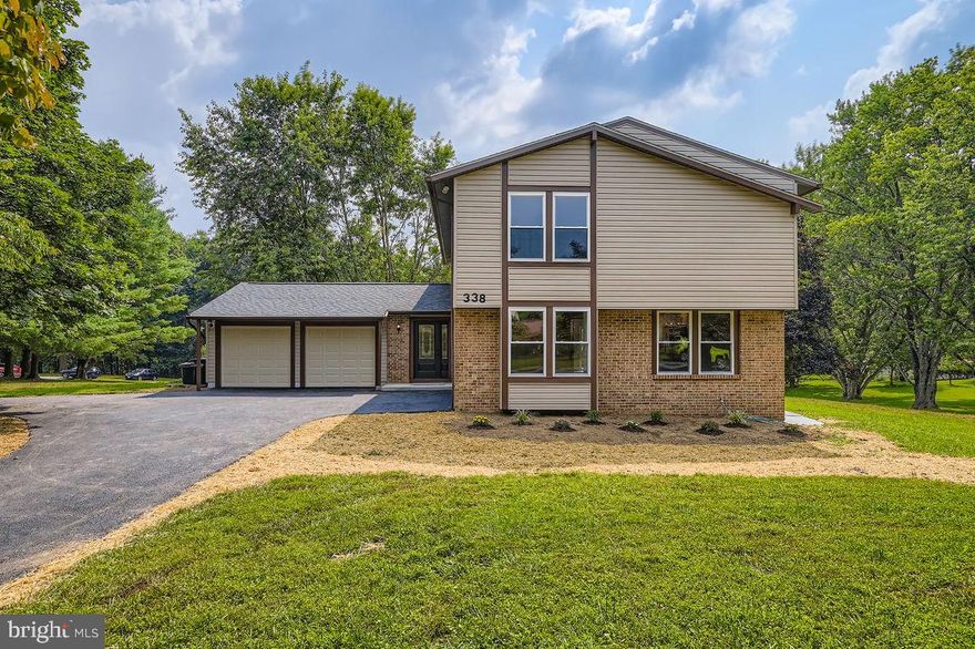 Welcome to this beautifully renovated house located on a quiet cul-de-sac of Delight Meadows. The house features a modern open floor plan. The new Kitchen boasts 42" cabinets, quartz countertops, SS  appliances,  large island. The spacious Family Room with electric fireplace and sliding glass doors leading to a brand-new deck. Private backyard. Upstairs, Master Bedroom with a fully renovated Bathroom and a spacious walk-in closet. The fully finished Basement includes a large Bedroom, also with its own walk-in closet – perfect for guests or a home office. Major upgrades include new windows, a new roof (2025), a new heat pump (2025), new well pump and water treatment system (2025). This move-in ready house. Don't miss your chance!