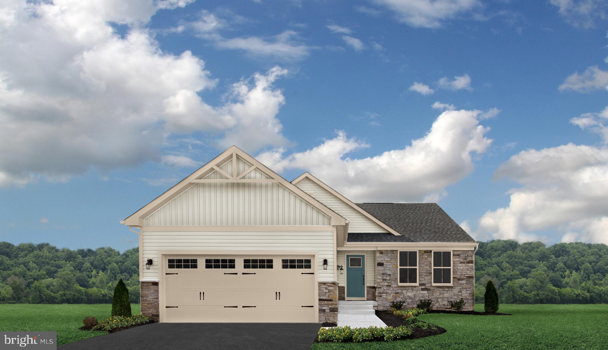 GRAND CAYMAN in Timothy Branch 55+ Active Adult Community in Brandywine, Maryland. Offering ranch style single family homes with one level living, 3 bedrooms, 2 full bathrooms, a two-car garage, unfinished basement with optional covered porch and more.
Timothy Branch is the perfect choice for those who work or play in downtown D.C. Located right off Route 301 and near Route 5, and close to the Capital Beltway.
Other floorplans and homesites available. Homesites subject to lot premiums. Photos are representative only.