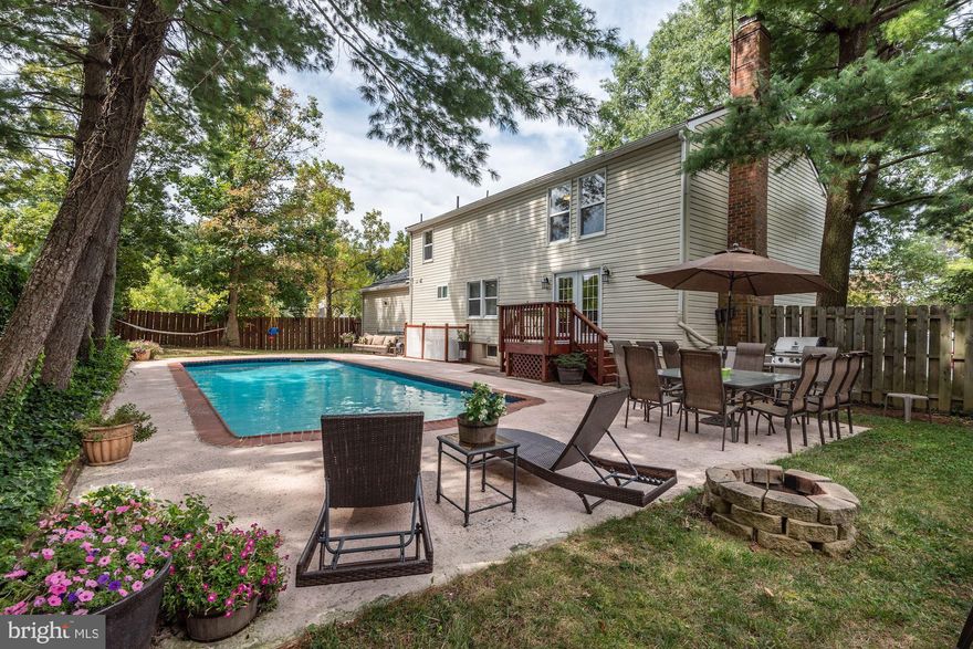 Get your last few splashes in before summer cools down! This beautifully maintained 5 bedroom home is open and welcoming  and sits comfortably in a quiet tree lined neighborhood minutes to the DC line! River Bend is the gem of Fort Washington if you want space at an unbeatable price. Enjoy your back yard in privacy as you entertain family and friends with lush vegetation enclosing your pool and yard! There tons of room inside for a man or woman cave, play-friendly den, family room, office, or even a library if you so choose! The open, spacious floor plan is inviting and luring! Don t miss out on your chance to own a 3,000 square foot home; low maintenance pool; two car garage; and extra large basement - all for less than $450k!