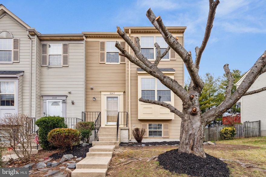 Beautifully Renovated 3 Level End Unit Townhouse: 4 Bedrooms, 3.5 Bathrooms. High End upgrades. New Luxury Vinyl Flooring. New LED light fixtures & New Chandeliers. Fresh Custom Sherwin Williams Paint. New 42" Soft Close Kitchen Cabinets, High End Quartz Countertop, Newer SS Appliances, New Microwave, Mosaic Back Splash. All New Renovated Bathrooms with custom Tile work and Niches. All New Door hardware(Knobs/Hinges). New Switches, Outlets and Cover Plates. New cordless blinds. Replaced & Custom Stained Wood Stair Treads(Both Stairs). HVAC 2014 & serviced in February 2024. Newer Washer/Dryer. Hot Water Tank 2012. Fully Finished Basement with 1 Bedroom and 1 Full Bathroom. Beautiful Cozy Townhouse with many more upgrades to appreciate. Matured Trees overlooking the Backyard. 2 Assigned Parking Spots. Great location. Tot lot. Close to Route 95, Rt 1, Tons of Shopping and Restaurants. A Must See!!