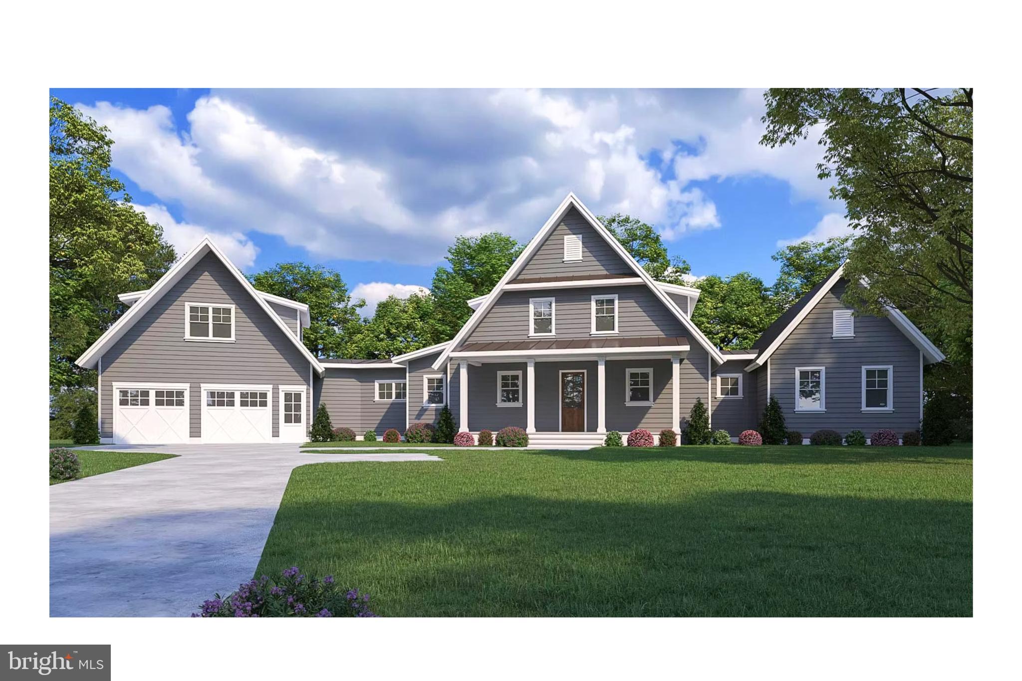 Welcome to your future waterfront home in Easton! This 'to-be-built' contemporary, coastal-style home will offer 3,300 square feet on a 5.5+/- acre lot that includes 3 bedrooms, 3.5 bathrooms and a spacious, attached 2-car garage. Buyer will have the option to finish approx. 600 sq ft above the garage as a self-contained, one-bedroom unit with kitchenette for a total square footage of 3,977 with 4 bedrooms and 4.5 bathrooms.
Built with high-quality materials including a conditioned crawlspace, Hardi Plank siding, Andersen windows, and CertainTeed roof shingles, this home is designed for lasting beauty and efficiency. Inside, enjoy the convenience of soft-close cabinetry, quartz & granite countertops, GE Cafe appliances, and luxury vinyl plank flooring throughout the first floor. Bathrooms will be finished with elegant tile flooring, a tiled shower and bathtub.