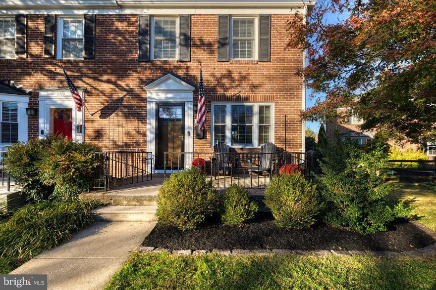 This updated end of group townhome, in the coveted Rodgers Forge neighborhood, is a turnkey masterpiece.  Updated open concept kitchen features a large center island with built-in microwave and beverage fridge in island, space for large kitchen table, subway tile & stainless steel appliances. Gleaming refinished hardwood floors and recessed lighting throughout. Wainscoting in the dining room and a new front door. Upstairs  features three bedrooms with a primary bedroom with two large closets and a newly updated hall bathroom. The lower level is finished and features a half bath off the laundry room with a new washer. Lovely back deck, new as of 2022, and fenced-in yard are great for entertaining. The perfect home with nothing left to do but move in!