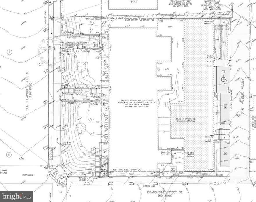 Tax lot in the rear or 4022 S Capitol St SE with plans and permits for a 17 unit building.  Foundation has been installed and new owner can take on remaining construction.  Mix of 1's, 2's and 3's offers a broad rental base.
