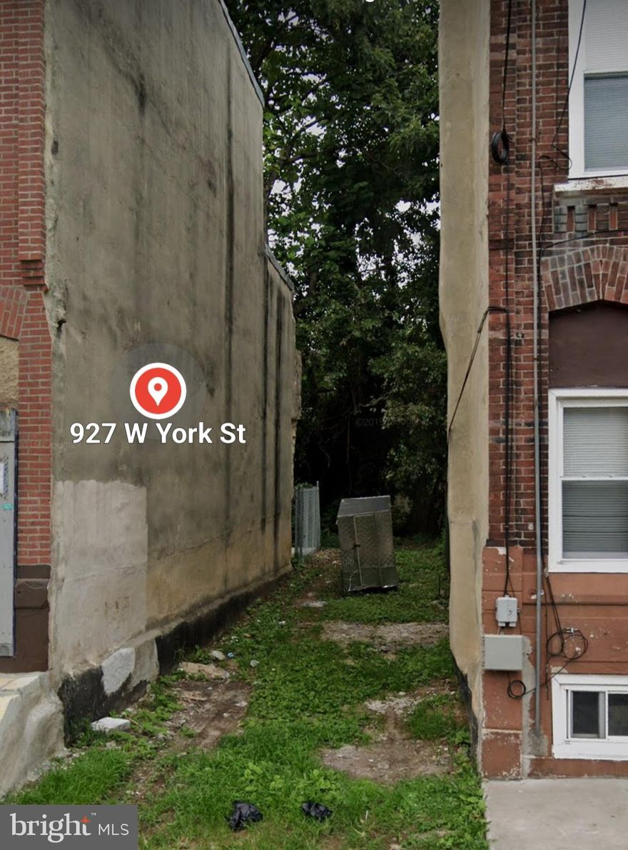 927 W York St – 1,100 Sq. Ft. RM1 Lot | Build Up to 3 Units

Fantastic investment opportunity in North Philadelphia! This 1,100 sq. ft. RM1-zoned lot allows for the construction of up to 3 residential units, making it a great option for developers and investors looking to capitalize on the city's strong rental market.

Located in a rapidly developing area, this raw land offers easy access to Temple University, public transportation, major highways, and local amenities. With high demand for rental properties in the neighborhood, this is a prime opportunity to build and generate steady income.

Don't miss out on this affordable and high-potential development lot! Contact us today for more information.