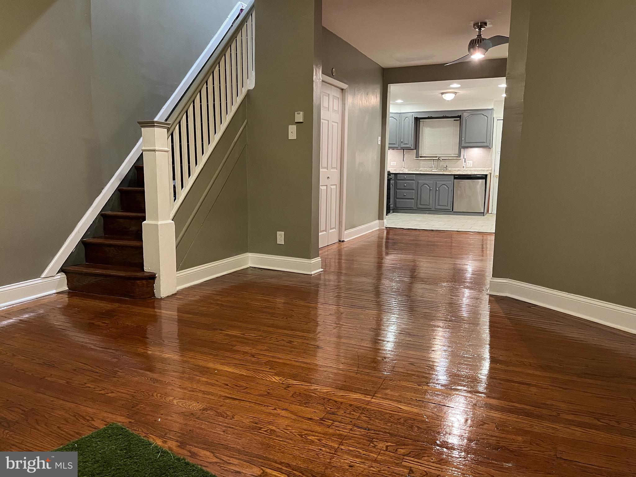 We are pleased to offer for sale this beautiful renovated and upgraded two story home in this up and coming west Philadelphia neighborhood. This home features a gated front lawn, an awning and an open front porch. A stone face front adds curb appeal to this hidden gem. Open the front door and you are greeted with original hardwood floors that have been sanded and shined to perfection. Using a modern color scheme, the walls have been tastefully painted to give the home a warm feeling. Venture upstairs where you will find spacious bedrooms and a cozy bathroom. Other features include sliding closet doors, new windows and ample yard space. Priced to sell, schedule you tour today.