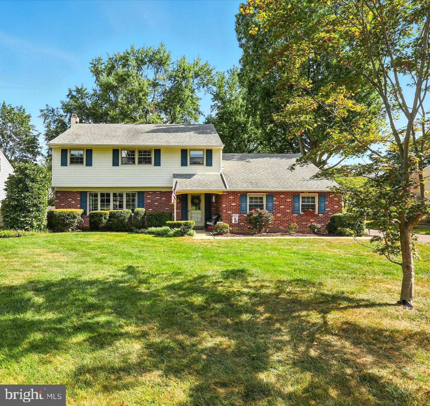 Welcome to this spacious Colonial nestled in the heart of the desirable Oak Hill neighborhood in the award-winning Hatboro-Horsham School District. Featuring 2,327 square feet of living space, this gem sold by the original owner is just waiting for your special touch as is reflected in the price. It includes 5 bedrooms, 2 full baths and 2 half baths, and boasts hardwood flooring on both the first and second floors. The first-floor large living room connects with the formal dining room offering an open flow to host your holiday gatherings. The spacious eat-in kitchen, featuring a newer Sub-Zero refrigerator, connects to the bright family room with a cozy gas fireplace that will keep you warm on cold winter nights. Enjoy relaxed summer days in the fenced and shaded back yard from the comfort of the brick patio. The second floor includes a primary bedroom with en suite full bath, 4 additional bedrooms and a hall bath. The large versatile fifth bedroom with a half bath can be used as a playroom or bonus media room. Additional features include a newer furnace and water heater, a new oil tank, newer electrical service (2023) with surge panel, professionally waterproofed unfinished basement, a floored and insulated attic accessed by pull-down stairs, an attached garage with entry access to mudroom and laundry room, replacement windows throughout, a newer air conditioning system, and newer exterior siding and leaf filter gutter guards. Walk through the charming family-friendly neighborhood to Blair Mill Elementary School or to the newly built Keith Valley Middle School. Abundant shopping is available minutes away in both Bucks and Montgomery counties. Easy access to key transportation hubs like the Pennsylvania Turnpike and the Regional Rail station in Hatboro are just minutes away. A one year 2-10 Home Warranty is included. Schedule your showing today. This rare opportunity won’t last for long!