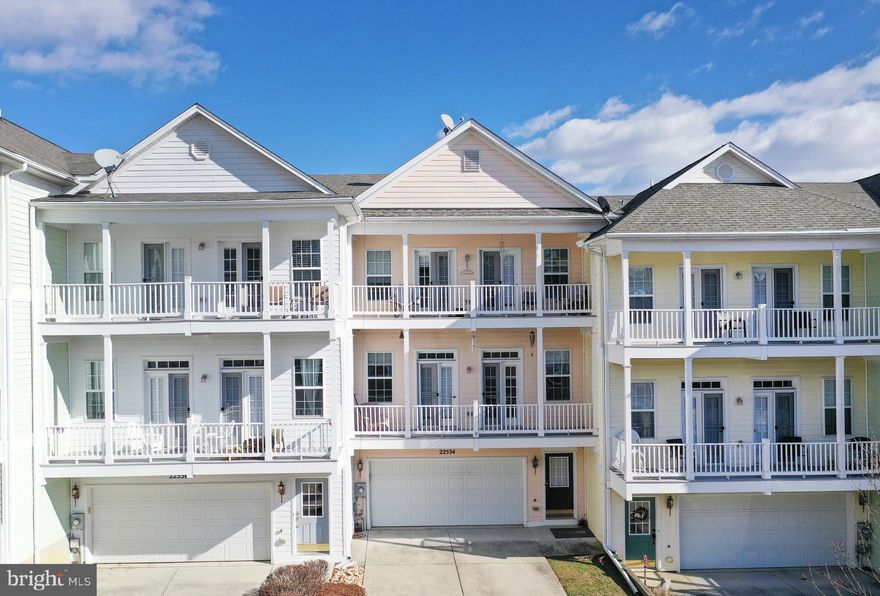 Welcome Home!  Rare opportunity to own in Leonardtown Landing,  a unique waterfront townhome community located at the Leonardtown Wharf on Breton Bay in Historic Leonardtown.  Enjoy nature right outside your door...  walk, bike, kayak, paddle board, or just sit and watch the beautiful sunsets.  Three level townhome completely finished with it's own PRIVATE ELEVATOR to all 3 levels!  Every room in this home boasts it's own covered porch/balconies, some with partial water views.  The second floor features 10 foot ceilings and a Spacious Family Room with beautiful crown molding.  The kitchen is complete with Corian Countertops, 42" Maple Cabinetry, Stainless Steel appliances, Hardwood flooring, breakfast bar, recessed lighting, walk-in pantry, and plenty of kitchen/dining table space.  The third floor offers three bedrooms including the Primary Bedroom with a private luxury bath complete with dual-sink vanity, soaking tub, separate walk-in shower, 2 separate closets and a private balcony.  The main level is where you will find the 4th bedroom complete with private full bath and walk-in closet, as well as it's own balcony, 9 foot ceilings, and the two car garage with openers.  Newer HVAC in October 2020,  hot water heater replaced in November 2021, brand new carpet and padding installed in February 2022 and the home has been completely repainted for that new home feel. All this located in sought after Historic Downtown Leonardtown. Stroll to shops, restaurants, the waterfront wharf/park, and all that the Town Square has to offer. Conveniently located  near local beaches, parks, library, winery, museums, and additional restaurants, and just a short drive to Patuxent Naval Air Station.  HOA takes care of all yard maintenance!