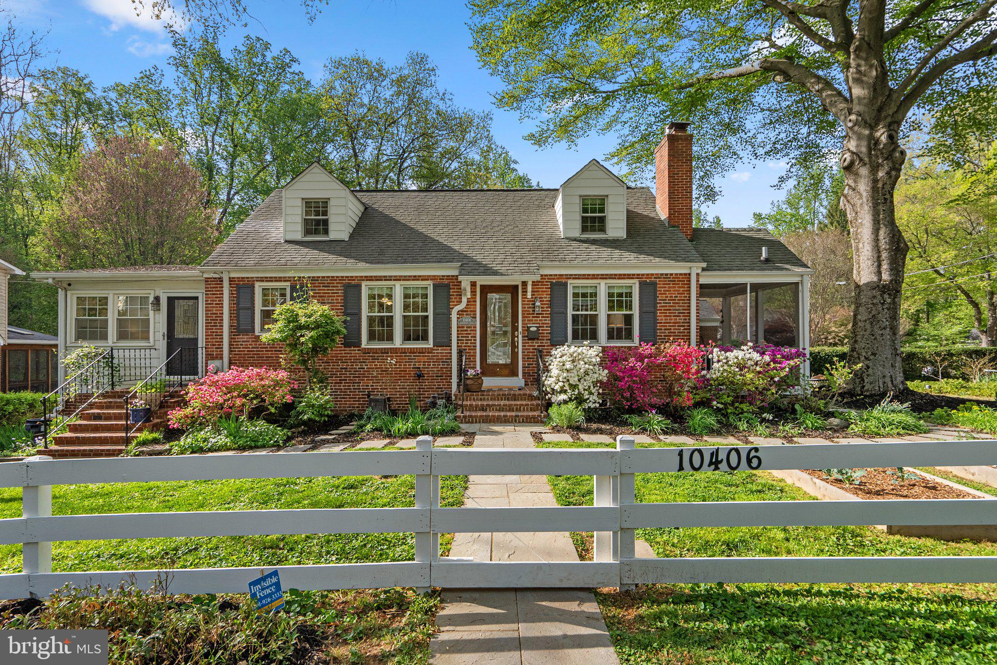 Welcome to 10406 Brookmoor Drive — a beautifully expanded and thoughtfully updated Cape Cod located in the quietest, most private section of the Woodmoor neighborhood. Nestled just steps from the enchanting Northwest Branch stream and scenic hiking trails, this 4-bedroom, 4-bathroom home offers the perfect blend of nature, comfort, and character.
The main level features a renovated kitchen with granite counters, Wolf Hudson Series cabinetry, and an island with seating — ideal for casual meals or entertaining. The kitchen opens to a light-filled dining room with views of the landscaped, fully fenced yard. The living room includes a gas fireplace and access to a screened-in porch overlooking lush gardens and a majestic Beech tree — the ideal spot to relax with a book or host friends or playdates!
The main level offers two of the home’s four bedrooms, including a truly special primary suite. Bathed in natural light, the spacious primary bedroom features an en-suite bathroom and its own private access to the yard . Down the hallway, you’ll find the second main-level bedroom, generously sized and perfectly positioned next to another full bathroom. Follow the hardwood staircase to the upper level, where you'll find the third and fourth bedrooms. Each room features charming dormer window nooks — perfect cozy corners for reading, studying, or daydreaming with treetop views. Both bedrooms have been freshly painted and are filled with natural light. A full bathroom off the hallway connects the upstairs bedrooms, making this level a welcoming and functional retreat.
The lower level expands the home’s flexibility with a large family room, a full bathroom, a utility/storage room, and a second kitchen and dining space — ideal for in-laws, a nanny suite, or bonus entertaining space.
What you will love:
Basement Kitchen updated- new cabinets, quartz countertops, Bosch dishwasher, pergo flooring, lighting- 2021
Basement family room- new pergo flooring, paint- 2025
Flagstone pathways/landscaping -2023
Refinished hardwood floors all rooms- 2021
New hardwood floors added to master bedroom/office on main floor- 2022
Bathroom completely renovated -master bedroom/office- 2022
Basement bathroom- sink, medicine cabinet, toilet lighting- 2025
Upstairs bathroom- new tile flooring, vanity, drywall, steam free medicine cabinet, lighting, exhaust fan 2022
New hot water heater- 2022
Invisible fence full yard- 2016
Screened in porch- fully updated with composite - 2022
Insulation- Energy Efficiency Experts- added insulation, roof exhaust fan, whole house air sealing - 2018
Appliances- Bosch dishwasher (2019), Samsung washing machine (2020),
Shed painted 2024
What you will love about Woodmoor:
Woodmoorstock- music festival in June
Ockotberfest
Holiday Tree and Menorah lighting
4th of July Parade
Citizens Association ( not an HOA)
Access to the NW Branch Trails