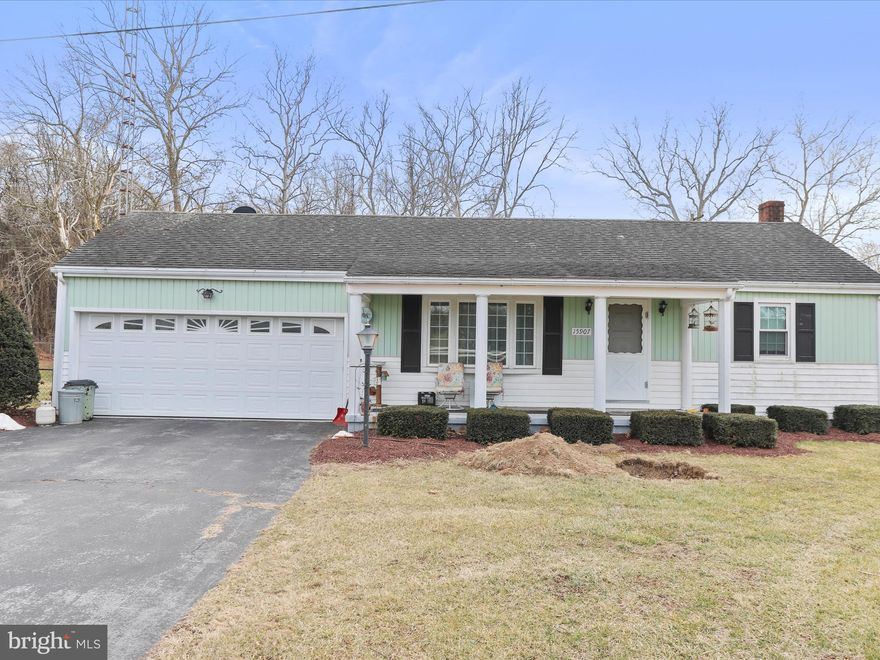 Property consists of 2 parcels - Tax ID 2220005726 (house w/.46 acre & Tax ID2220005718 (Lg. 38 x 40 garage w/.28 acre).  The yard is fenced and has two additional buildings - 1 car detached garage & chicken house w/fenced yard for the chickens.  Home is larger then it looks from the front,  it has an eat-in kitchen, dining room, and MAIN floor laundry room, living room and 2 bedrooms, and 1 bath.  The large garage has 2-10' doors , an oil furnace, 100 AMP service, 1/2 bath,  ideal for camper storage, classic cars, hobby enthusiast, or anything you need space for!  Basement in home has a finished rec room with ceramic tile floor and 2 cedar closets plus there are 2 addition areas for storage & workshop. There is an enclosed crawl space as you go down the steps to the basement (light to right of the door about mid way down inside). Property is selling "as is".  Flood insurance required.  Never had a water problem in basement.