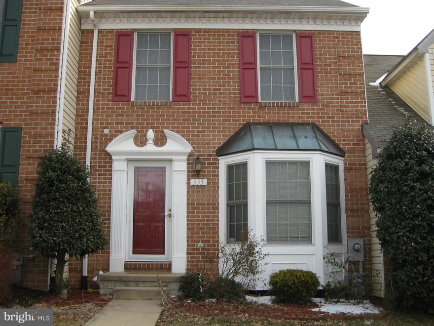 3 Level Brick Front Townhome gives you added space and rooms with it's three level bump out. Finished lower level with office, rec room, play room and laundry. Master bedroom suite includes vaulted ceiling, walk-in closet, master bath, soaking tub & shower. The level back yard has a deck, patio and is fenced. Wood floor main level. Breakfast room with slider to deck.