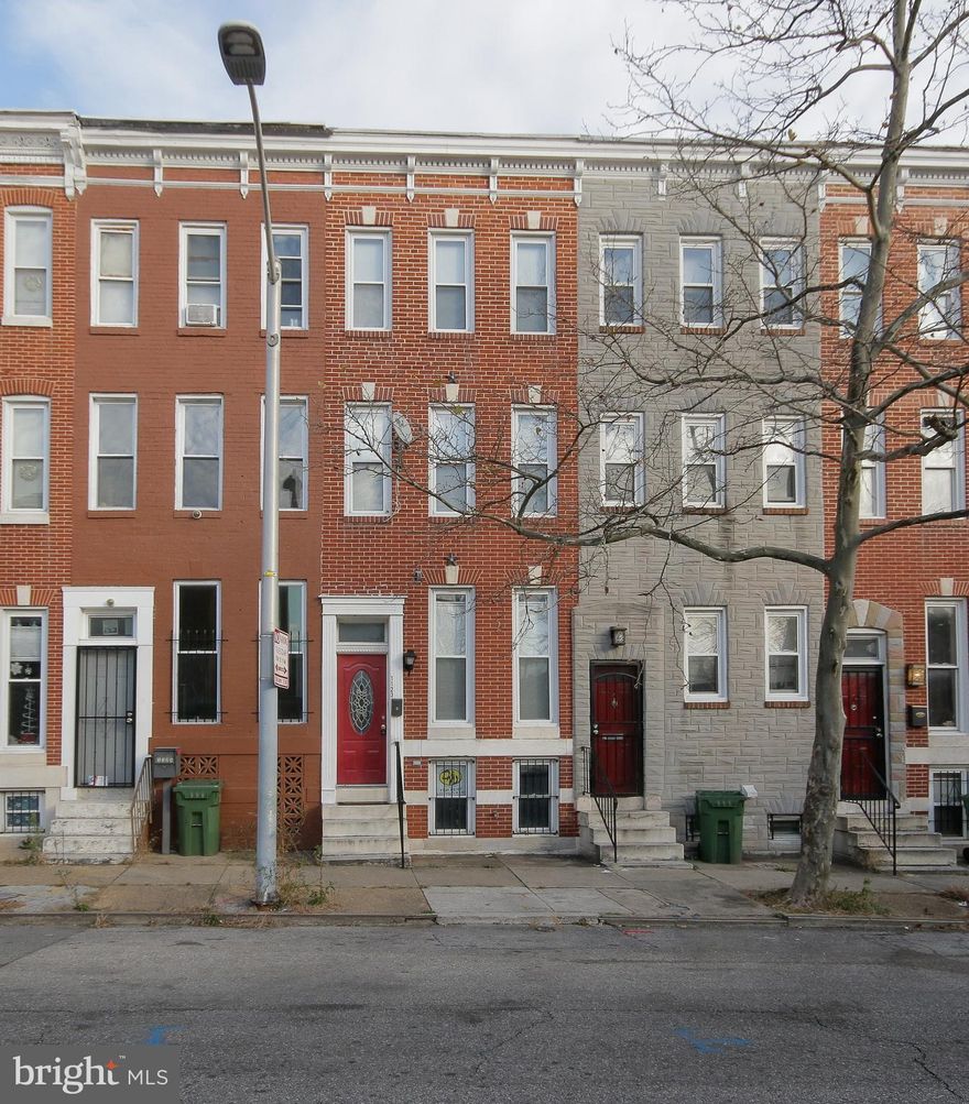 Beautiful very modern three level rehabbed rowhome on nice street! Central air and heat, fire sprinkler system throughout home for safety, washer & dryer on second floor, two full bathrooms, modern kitchen, carpet throughout, dry basement for storage, fenced in rear yard. WATER INCLUDED IN RENT!