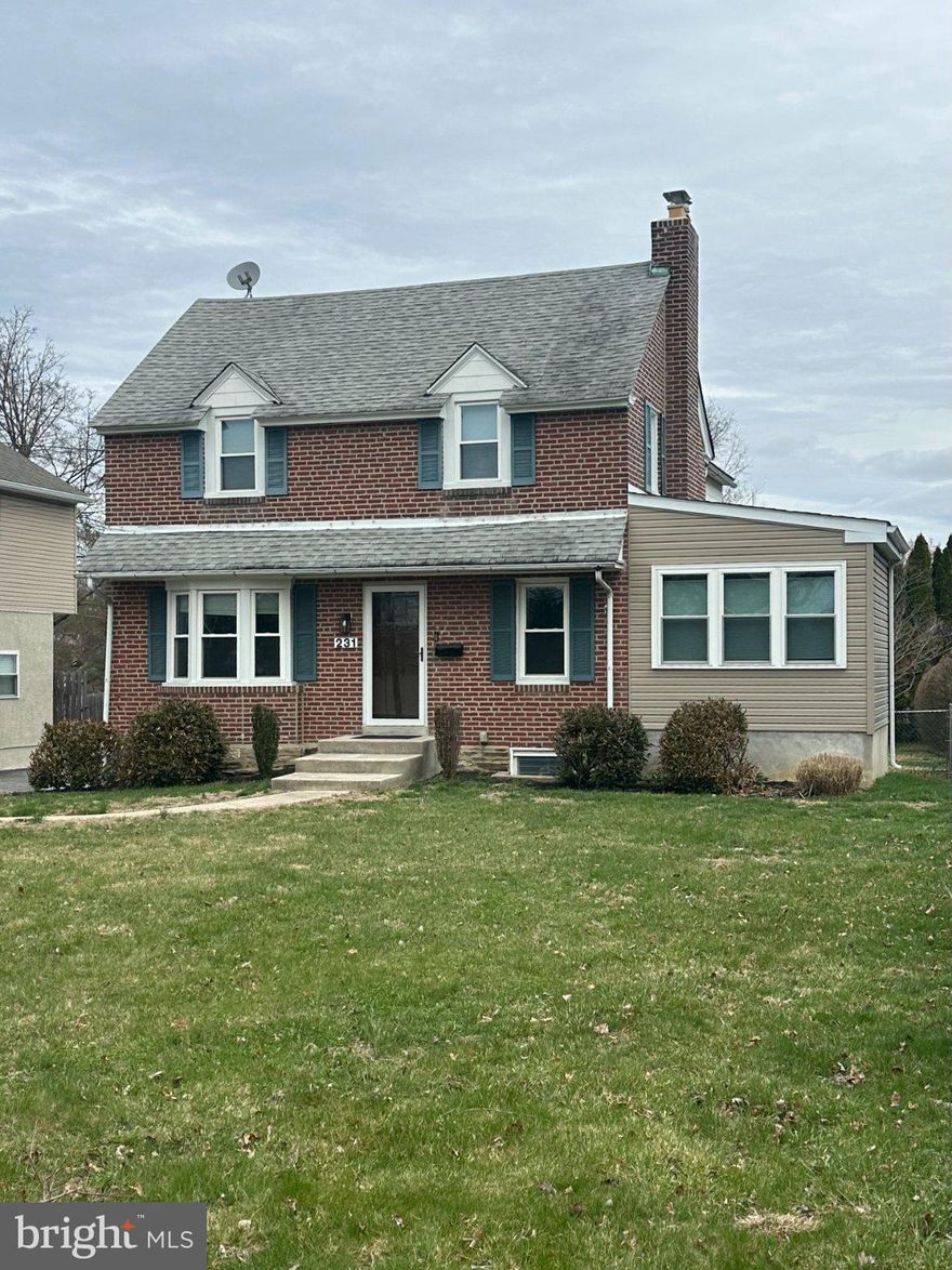 Welcome to this charming, well-maintained 3-bedroom, 2.5-bath brick home in the highly sought-after Springfield School District. Blending classic curb appeal with modern updates, this home offers comfort and convenience in an ideal location.

You’re welcomed into a spacious family and living room area—an inviting space for relaxing or entertaining. Just beyond is a beautifully updated kitchen, thoughtfully designed for everyday living and hosting.

The main-level side porch (with heated floors) has been updated to include the laundry area, an office nook, and a stylish first-floor powder room.

Upstairs are three well-sized bedrooms and a full bathroom. The finished basement provides additional living space and a second full bathroom—perfect for guests, recreation, or extended living needs.

The home features central air, gas heat, and newer windows for improved efficiency and peace of mind.

Outside, enjoy a patio and a nice-sized yard. The detached two-car garage has been finished and is currently used as a recreation room with extra storage—a versatile bonus space with many possibilities.

Commuter-friendly location:

Train station: approx. 1 mile
Trolley access: approx. 1/4 mile
Approx. 30 minutes to Philadelphia and Philadelphia International Airport
Don’t miss this move-in-ready home in a prime location with excellent schools, flexible living space, and easy access to everything.