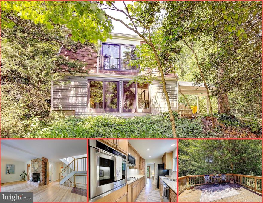 With offers in hand, please have your BEST AND FINAL offer in by 3:30 on Monday 6/3 to be considered.  

Welcome to this stunning and unique home in the desirable Annapolis Roads neighborhood. This beautiful residence boasts an abundance of outdoor private spaces perfect for enjoying nature, including a large fenced-in backyard and a screened-in porch ideal for relaxation and outdoor entertaining. The master bedroom features sliding glass doors leading to a Juliet balcony, offering a picturesque view of the front garden's dogwoods, holly trees, and azaleas. Two back bedrooms, with French doors opening to a private patio, provide a unique oasis where you can watch birds and enjoy the serene private backyard view. Shady trees keep the house cool in the summer while providing lush greenery year-round. Inside, the open-plan main floor centers around a beautiful brick fireplace with a woodstove insert, perfect for cozy winter nights. Custom-built bookshelves and cupboards add a touch of elegance and functionality. An open staircase with high ceilings and skylights brings in abundant sunlight and moonlight, enhancing the bright and airy feel of the home. The remodeled galley kitchen is a chef's delight, equipped with upgraded appliances, ample countertop space, and custom cabinetry featuring pull-out drawers. Did we mention that this homes interior has been freshly been painted and hardwood floors on the upper two levels just refinished. The recently refinished and waterproofed basement offers a large, well-lit space for entertaining, hobbies, and family fun, along with a spacious closet for additional storage. Discover the charm and tranquility of this unique home, where nature and comfort blend seamlessly. Schedule your tour today and experience all this property has to offer! Explore all the hidden amenities most of Annapolis has no clue that you exist in this great neighborhood. Enjoy the boat ramp, pier or pulling you paddleboard off the rack and paddling around Lake Ogleton after a long day at work. Take a quick stroll to the end of the road & sit by tidal wetlands just steps from the house. Don’t overlook the nature trails adjacent to the property or longer hikes that wind through the woods across Ogleton Road. Did I mention you get all this with NO HOA!
