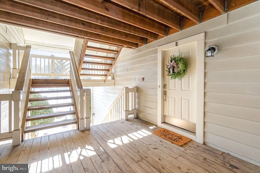 Check out this happy, UPDATED 2nd level Brentwood Park condo! Newer windows, NEW sliders w/integrated blinds, shaker kitch cabs, SS appliances, butcher block counters & peninsula. Updated lighting, Ecobee thermostat, faucets/fixtures and door hardware. WB FP, mantle, ready for wall mounted TV! Primary Bedroom w/HUGE walk-in closet, sunny Ba w/dual vanity.  Second Br has walk-in too! Bonus/Sun Rm to deck and storage, Laundry/Utility w/shelving, Foyer w/sep coat closet. Conv to Ma & Pa Trail, Tollgate, Moores Mill & Bypass. Fallston M/HS, Red Pump Elem.  Big closets, updates and location - WIN WIN WIN!