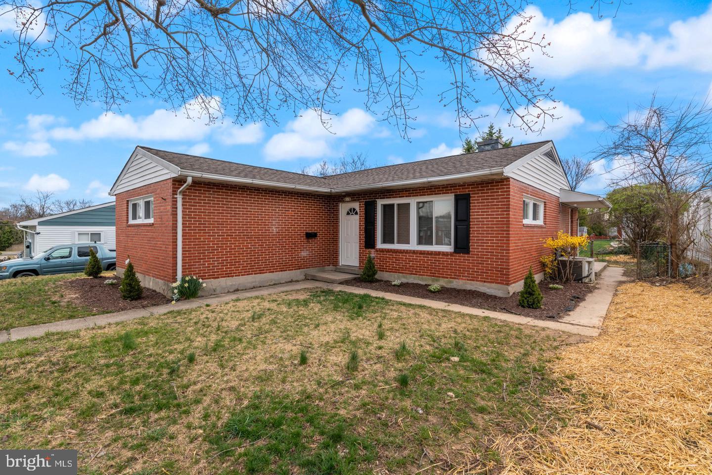 WONDERFUL FULLY RENOVATED ALL BRICK RANCHER WITH LARGE REAR ADDITION LOCATED IN ESTABLISHED NEIGHBORHOOD OF WOODCROFT. STEP INTO THIS BRIGHT, ELEGANT KITCHEN FEATURING WHITE SHAKER CABINETRY, GLEAMING GRANITE COUNTERTOPS, AND SLEEK STAINLESS-STEEL APPLIANCES- PERFECTLY DESIGNED FOR BOTH EVERYDAY LIVING AND STYLISH ENTERTAINING. ENJOY THE SEAMLESS FLOW OF THE OPEN FLOOR PLAN, COMPLEMENTED BY RICH LUXURY VINYL PLANK FLOORING THAT ADDS WARMTH AND DURABILITY THROUGHOUT. THE BRAND-NEW BATHROOM IS A SHOWSTOPPER, FEATURING ELEGANT MARBLE TILE FOR A TIMELESS FINISH. NEW ROOF, NEW FURNACE & CENTRAL AC, NEW HWH, ETC...DON'T WAIT!!! IF YOU'RE LOOKING FOR ONE LEVEL LIVING THIS IS IT!!!!