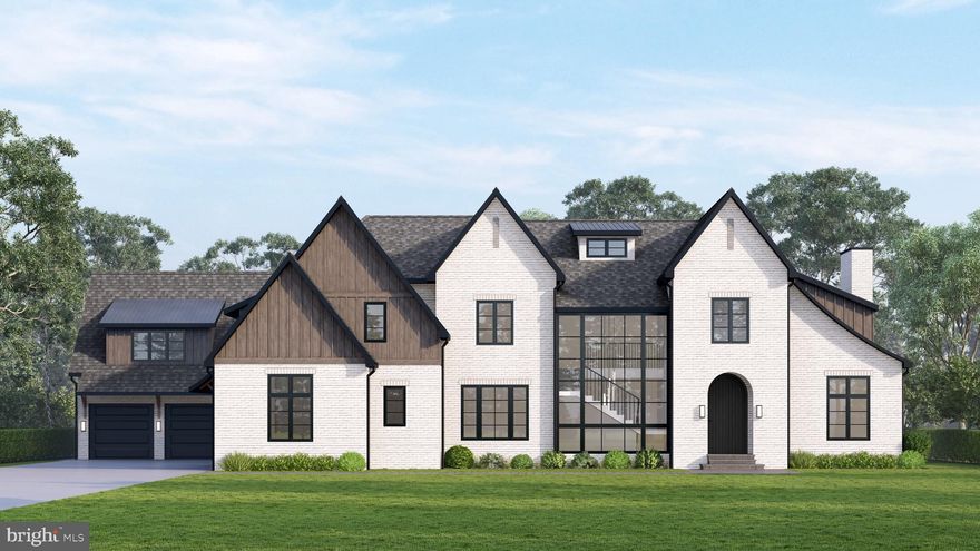 A stunning creation designed by R.A. Hoffman Architects on one of the Main Line's most coveted estate streets. Sleek.
Spacious. Sophisticated. This brand new 6,007 sq ft modern masterpiece on 1.12 flat acres offers the ultimate in luxury living. With 6 generously sized bedrooms—each with its own en-suite bath—and 2 additional first floor half baths, every detail has been designed for comfort and style.
Step into soaring 10-foot ceilings throughout the first floor, oversized windows and an open-concept layout that seamlessly connects living, dining, and entertaining spaces. The show-stopping kitchen features custom white oak cabinetry, integrated Wolf/Sub-Zero appliances, and a massive island with seating for five—perfect for gatherings or casual mornings. A hidden back kitchen prep area keeps entertaining effortless and tidy. 
Enjoy the flow into the breakfast room and expansive family room, ideal for everyday living. The first floor also includes a private office, entertaing bar and a versatile bonus room/playroom to fit your lifestyle.
A 4-car garage provides plenty of space for all of your toys and vehicles, and the walk-out lower level offers an optional 2,000 additional square feet—ready to customize as a gym, theater, or guest suite. There is also room for a pool if you so desire.
Modern design meets everyday functionality in this one-of-a-kind home—don’t miss the opportunity to make it yours. 2026 Delivery