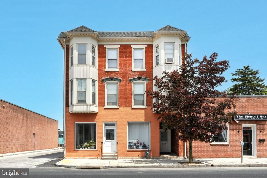 Located along the main corridor in Hanover, PA, this mixed-use property has
been extremely well maintained. The property is comprised of 7 apartments, 3 commercial spaces, and 7
storage/shop spaces. The property has had one owner for the last
22 years, who has taken great care with updates & improvements.
Currently 100% leased, this property generates a strong cash flow, with solid
upside potential. Apartment rents are lower with long-time tenants on month-to-month
leases, making it easy for a new owner to increase the cash flow on day one. 
 The commercial spaces are leased by a salon, a bakery, and a church with longer term leases.
There are 7 parking spaces on the property, with substantial street parking and
a borough lot located only 1 block north of the property.
Excellent Cash flow with true 8.4% CAP. See agent for financials.