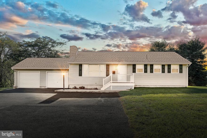 You will find great value in this 3 bedroom, 2 bath rancher located on a level lot, just outside of the town of New Oxford!  The welcoming interior features laminate plank floors throughout the living room, hall and all 3 bedrooms, as well as a cozy fireplace and picture window in the living room.  Step down from the eat-in kitchen to the bright sun room for a perfect place for you and your plants to soak up the sun, and a large slider to the rear deck. There is even a full bath off this room, which is handy when you are working or entertaining outdoors!  Parking galore is an added bonus, thanks to the oversized one-car garage (could be a two-car with some interior modification), and a huge paved driveway with 4 parking spots.  The full, unfinished lower level with newer sump pump and laundry area could provide additional living space, or loads of storage! Updates include newer roof (2018), water heater (2018) and vinyl replacement windows.  As an added bonus, there is a 3/4 tank of oil, so you can move right in and be set for the holidays!  Check this one out before it's gone!