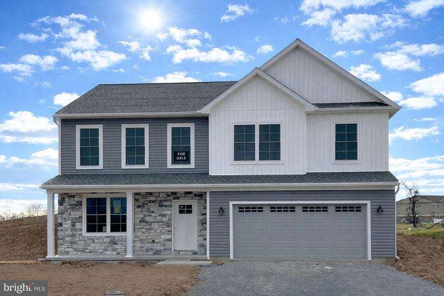 * $15,000 builder incentive; thru 2/28/26 *
Quick move-in! There are so many things to like about this three bedroom, two bath, raised rancher plan. Enjoy the openness of the main living area as your family and guests gather around the action. The kitchen includes a 5′ island, granite countertops and pantry cabinet. The primary bedroom features a private bath and walk-in closet. Bedrooms 2 and 3 are just steps from the hall bath and laundry. The lower level has a large, unfinished area in addition to the two car garage and a finished flex room. Who doesn’t enjoy relaxing on a front porch or the back patio? Enjoy the view as you watch the changing seasons from this hilltop location.
This home is ready now.