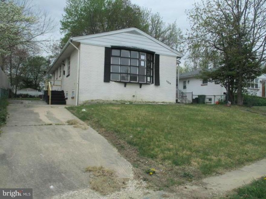 Hazelwood-Belmar offers main level living in this 3 bedroom 1.1 bath rancher. Home features off street parking & spacious fenced rear yard. Master bedroom has private bath with generous closet space. Nice size living room and kitchen. Drywall has been replaced in most rooms through-out upper and lower levels. Full basement with brick fireplace in family room . Full bath with rough-in for shower.