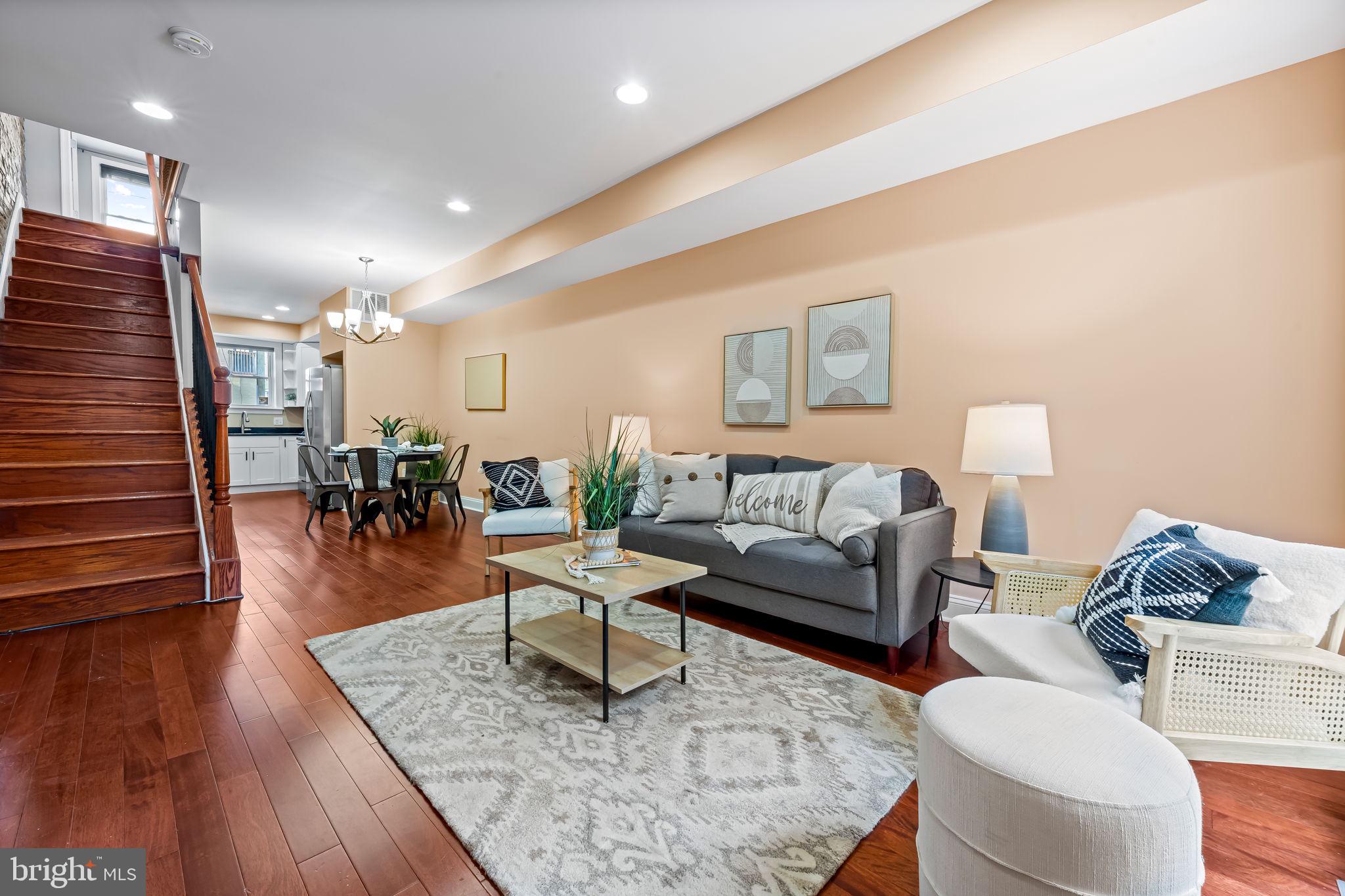 Fully renovated Greektown home with Parking!
This stylishly renovated home in the heart of Greektown offers an open floor plan and modern touches throughout. Featuring 2 spacious bedrooms and 2 full bathrooms upstairs, plus a fully finished basement with an additional full bath, there's plenty of room to spread out. The well-designed kitchen flows seamlessly into the living and dining areas—ideal for both everyday living and entertaining. Enjoy the convenience of off-street parking with a private rear driveway. Just minutes from major commuting routes and all the dining, shopping, and entertainment options that make 21224 one of Baltimore's most vibrant zip codes.