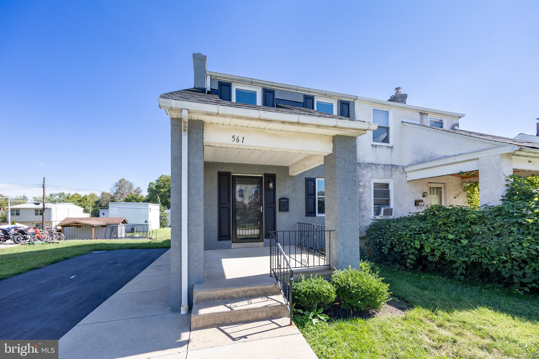Enter this updated twin home from your covered front porch into a large open living space with ceiling fan perfect for relaxing or entertaining. A newer kitchen with stainless steel appliances and gas cooking to please the chef, opens onto your large, private composite deck.
You will also find a powder room on the main level as well as access to the walkout lower level, which offers plenty of room for storage or your imagination. An included washer and dryer for added convenience as well as an exterior door to your large yard make this extra space multifunctional.
Upstairs you will find 2 comfortable bedrooms, both with double closets and ceiling fans, as well as a modern hall bath with a large vanity.
Enjoy an amazing flat rear yard with direct access from your expansive deck or the lower level. A large driveway makes parking for multiple cars a breeze. This home is in a prime location just minutes from Valley Forge Park, King of Prussia Mall, major highways, and two train stations. Making this the perfect location for commuting throughout the Greater Philadelphia area. With top shopping, dining, and recreation close by, this home has everything you need. Don’t miss this rare rental opportunity—schedule your showing today!