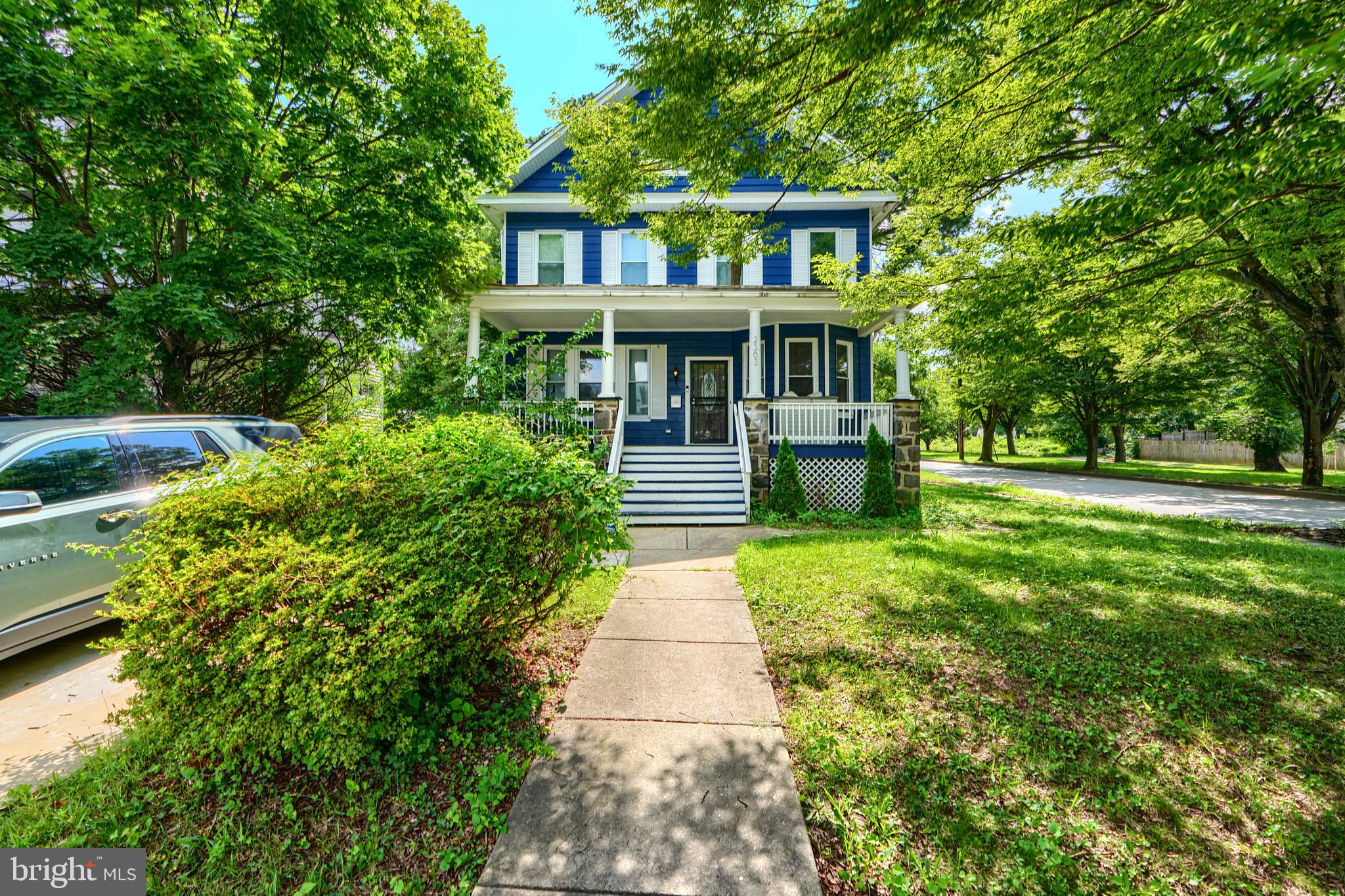 Welcome to 2303 Elsinore Avenue, a spacious and stylish single-family home nestled in the Garwyn Oaks neighborhood of Baltimore. Boasting 5 bedrooms and 3.5 bathrooms across three finished levels, this home offers flexibility, charm, and room for everyone. Originally renovated in 2020, the home features an open-concept main level with convenient half bath and distinct living and dining areas. The modern kitchen is complete with ample cabinetry, granite countertops, breakfast bar, single deep sink and stainless steel appliances. The second level is filled with 3 bedrooms and 2 baths. The spacious primary suite has a walk-in closet and private en-suite bath featuring double vanities and upgraded finishes. The third level provides two more bedrooms and an additional full bath. Downstairs, you'll find a large unfinished basement, with a laundry area and perfect set-up for additional dry storage. Outside, enjoy a large corner lot, mature trees and two-car driveway parking. Perfect location in Baltimore with easy access to downtown, route 40 and I-70. Set up a showing today!