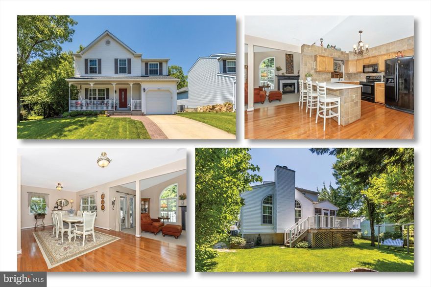 Beautiful, truly impeccable home with numerous features, upgrades, and a fresh open concept floorplan  with a wow-factor totally unlike others in this community & nearby.  The main level features all-new  luxury hardwood flooring installed in 2021.  Huge kitchen with soaring Cathedral ceiling, pantry, new disposal,  LG HiMacs countertops (indistinguishable from Corian),  and spacious breakfast bar. Huge open dining area to accommodate any holiday gathering.  Step-down Family Room with Cathedral ceiling, marble surround wood-burning  fireplace, which also has a gas line ready to hook up  if you prefer.  Step into a sunroom with screens and full size sliding windows and exposed beam Cathedral ceiling.  Enjoy the beautiful trees and lovely back yard with a good book or a glass of wine.  Step out to a large deck with vinyl railings and Azek lifetime plank floors, with storage underneath for lawn mower, bikes, etc.  The beautiful backyard has a fire pit and is adjacent to a grassy open field for playing ball, frisbee, or running with the dog.  Back inside, a powder room and bright front living room or office rounds out this gorgeous space. Upstairs there are four spacious bedrooms and two full baths, roomy closets and newer Corian countertops in the MBA. Primary suite also has had an added window for extra ventilation and more light.  The finished lower level includes a huge Recreation room,  full 3-pc. rough-in ready for a full or half bath,  plenty of storage including a cedar closet, brand new carpet and padding, and a workshop that is sure to please any handy-type person . This workshop is heated, mostly finished, with amazing hand-made custom cabinetry, peg board, and  a dedicated 20-amp line to handle big tools.  EVERYTHING in this home is neat as a pin, spotless, and exceedingly well-maintained.  New roof in 2019 with 50-year Architectural shingles;  new hardwood  2021; new hot water heater 2021; fresh paint in 2021; new sump pump,  and more.  Great cul-de-sac location for minimal traffic and a peaceful setting. There are NO CITY TAXES on this property, keeping your payment much lower. Nothing to do but move right in and enjoy everything. Perfect! OPEN SATURDAY June 4th 2 - 4 PM.  Also OPEN SUNDAY June 5th from 2 - 4. Hurry! This gem will not last.