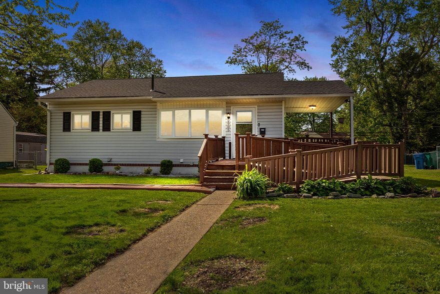 Welcome to 2905 Penn Valley Avenue, Bristol, PA 19007—a beautiful 3-bedroom, 1.5-bathroom ranch-style home that combines modern amenities with classic charm. Situated on a spacious 0.23-acre FENCED lot, this residence offers 918 sq. ft. of thoughtfully designed living space. This home features three cozy bedrooms and one full bathroom, along with an additional half bath in the basement. The inviting living room boasts hardwood floors and a charming bay window, filling the space with natural light and offering a perfect spot for relaxation. The updated kitchen features white cabinetry, granite countertops, ceramic tile flooring and backsplash, recessed lighting, and stainless steel appliances. The full bathroom has been tastefully renovated with ceramic tile flooring and a shower adorned with accent tiles. The full basement is clean and offers ample storage space and housing the half bath, washer, and dryer. The large fenced-in backyard provides a private outdoor retreat, ideal for gatherings or quiet enjoyment. The property also includes a two-car driveway for convenient off-street parking. Located in the Rockdale neighborhood of Bristol Township, this home offers easy access to local amenities, schools, and major transportation routes. The property is part of the Bristol Township School District, with nearby schools including Keystone Elementary School and Truman Senior High School. Whether you're a first-time homebuyer or seeking a move-in-ready property, 2905 Penn Valley Avenue presents an excellent opportunity to own a beautiful home in a desirable location. NOTE: There are some minor but assorted touch-up items that the Seller will soon address.  So, if you note anything, rest assured that it is on the punch list.