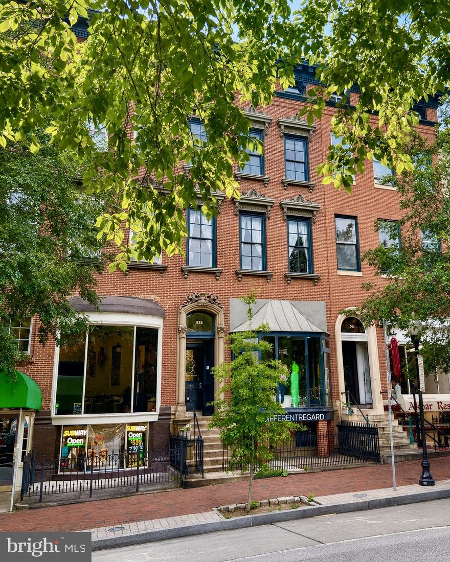 Magnificent 825 North Charles St is now being offered for sale!

Resting 4 stories tall and donning 7,240 SF, this “best in class” historic Mount Vernon Mixed-Use property represents a solid investment opportunity to acquire a fully occupied, renovated building! 

Newly renovated, light filled apartments with high ceilings and large windows all featuring granite counters, hardwood floors, designer cabinets, built in microwaves, dishwashers and stainless steel appliances. Also included in units are stackable washer/ dryer and central HVAC. Here, historic charm meets modern convenience. 

825 North Charles is within close proximity to top restaurants, fantastic shopping, The Peabody Institute of Johns Hopkins University and several renowned medical centers. 

This historic property features 8 units with a mix of (5) 1 Br-1 Ba, (2) 2 Br-1 Ba and (1) commercial space on the ground floor. The commercial space is currently a clothing retailer.  

Schedule your private tour today of this one of a kind real estate opportunity.