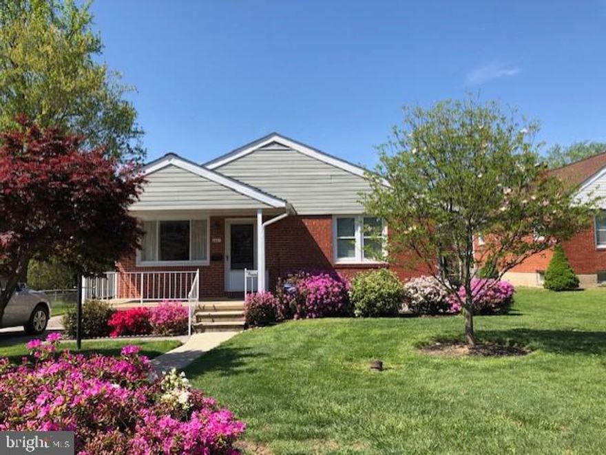 Don't wait to see this beautiful property.  Brick rancher on dead-end street in Parkville. Convenient to I-695-Baltimore Beltway, food shopping, popular restaurants, etc.  The house is surrounded by tasteful landscaping on a large lot that explodes with color in the Spring season.  Inside there's three nicely-sized bedrooms and an updated bright full bathroom.  The Living Room is roomy with lots of windows to let in the sunshine. The Dining Room is adjacent to the updated Kitchen, which sports Corian countertops and lovely white cabinetry.  Under all main level carpeting is hardwood flooring.  There are replacement vinyl-clad windows, an approximately two-year old roof and one-year old central air.  Gutter guards were installed on both the house and detached garage.  The concrete driveway can accommodate 3-4 cars in addition to the one-car brick garage.  The full unfinished basement has a flush, laundry area with utility sink, glass block windows, a workbench, and plenty of storage.  The back yard is spacious and lush with greenery.  A real "must see."