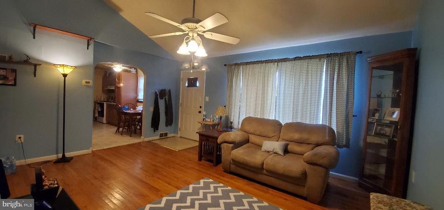 Beautiful maintained  rancher with many up grades. Large family  with vaulted ceiling Hardwood floors though out .Family room with sliders to new deck and fenced in yard. New paint  though out home. Kitchen with Corian  countertops . Up dated bathroom .Wont last long .Call for showing today.