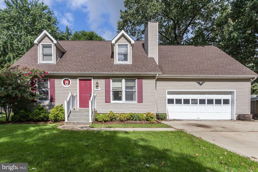 Waterview Cape Cod located in a community with water access and boat ramp. Bedroom suite on 2nd floor has a large bathroom with laundry area.Wallk in Attic area w/Extra storage . Entertain on Large Deck off kitchen.  Large Fienced backyard. Over-sized 2-car garages with high ceiling provides plenty of space for storage or workshop. Walk to Community Beach.  Please note that this sale at the current price will be a short sale and require third party approval. We will have professional representation negotiating short sale This home is a MUST SEE