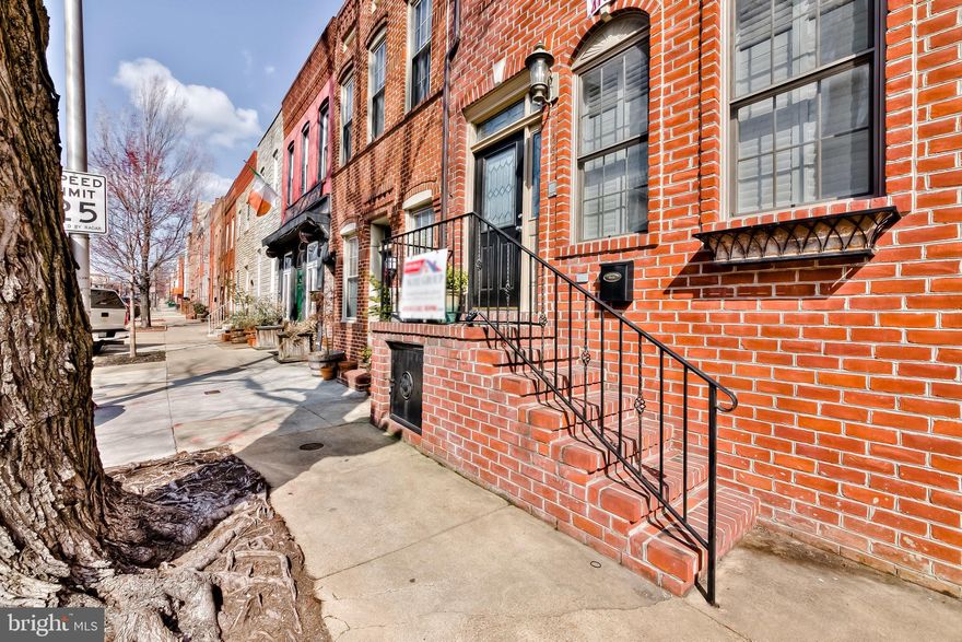 STUNNING 15 FT WIDE 3 STORY LOCATED ON SOUGHT AFTER BLOCK IN THE HEART OF CANTON WITH GARAGE PARKING. OVERSIZED LOT WITH 2,500+ SQUARE FT. GORGEOUS HARDWOODS CASCADE THROUGHOUT. ENJOY GREY CABINETRY, UPGRADED TRIM AND PAINT PACKAGE, IMPORTED TILE, GRANITE COUNTERTOPS, SS APPLIANCES IN DESIGNER CHEF'S KITCHEN. UNDER CABINET LIGHTING. LOADS OF NATURAL LIGHT. HIGH CEILINGS. EXPOSED BRICK. TONS OF STORAGE. WALK-IN SHOWERS. WALK-IN CLOSETS. SPACIOUS 3 BEDROOMS WITH 5 BATHROOMS. EXPANSIVE ROOF DECK WITH WETBAR - GREAT FOR ENTERTAINING WITH STUNNING WATER AND CITY VIEWS. OVERSIZED ALLEYWAY WHICH LEADS TO 1 CAR GARAGE AND 1 CAR PARKING PAD. CLOSE PROXIMITY TO RETAIL SHOPPING, LOCAL DINING, PATTERSON PARK, AND ALL MAJOR HIGHWAYS.