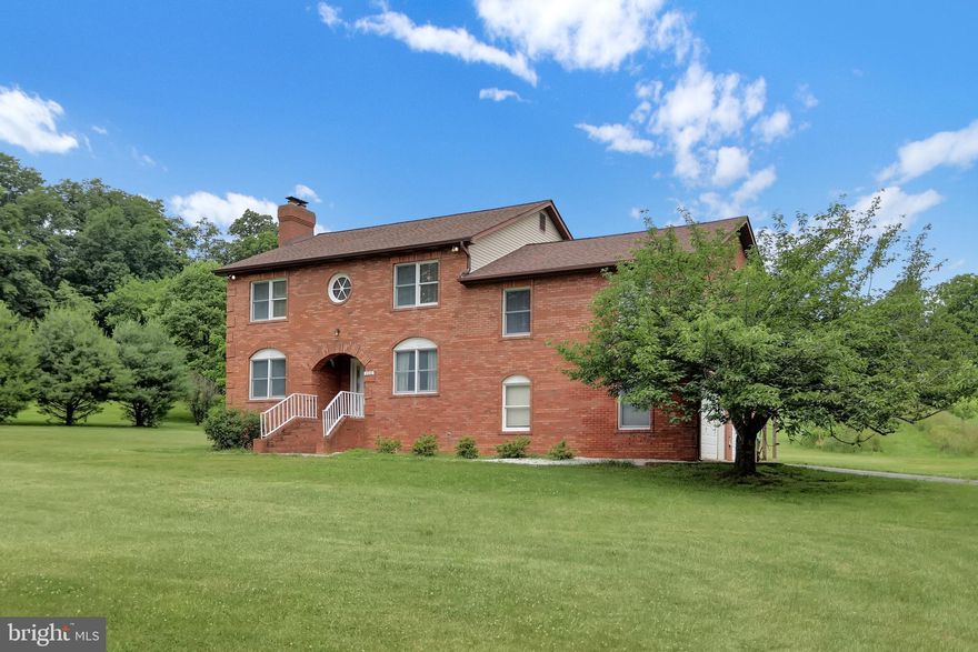 ***Situated on over 2 acres this 4 bedroom brick front 2-story colonial offers something for everyone!!! You will love the  open kitchen (new flooring), bright breakfast room, HUGE newly carpeted family room, formal living room and dining room with hardwood floors,  bonus room is a  half bath and laundry room which completes the main level. The upper level boasts neutral colors and four large bed rooms with ample closet space! Newer HVAC!!! A Mechanic/Contractor's  or car buffs dream includes this EXTERIOR POLE BARN BUILDING (work shop)  1700 SQ.FT. with mezzanine, radiant flooring and AC  with space to hold up to 6 cars or plenty of big boy toys. Plus, an attached 2 car garage for your everyday vehicles.