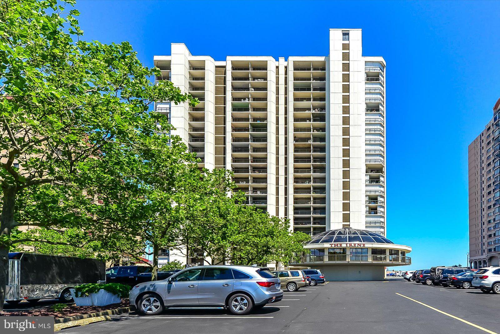 Enjoy sunrises and the magnificent views & sounds of the ocean from this spacious direct ocean front condominium in the Irene! Located on a high floor, relish gorgeous sweeping ocean & beach views from your huge, 28 ft. balcony! (hurricane shutters installed) Many wonderful ways to take in the fresh ocean air during your morning coffee, when dining alfresco, watching peaceful moon rises & the list goes on. Once inside, you get beautiful ocean views from the Primary ensuite bedroom and from the common open-living space. These views hit you almost immediately after passing through the foyer, past the guest bedroom, utility closet & hall bathroom. Bonus: there is a balcony facing Coastal Hwy. with bay views & a storage closet. If you’re looking for Ocean Front, put this beach front property on your list! Give it the desired look you’ve dreamed about for your very own beach getaway or use it as an investment that you rent. Comes furnished with new carpet and fresh paint. Irene amenities include 3 elevators, sauna, game room, exercise room, huge oceanfront deck with beach access, remodeled lobby & owners community room, on-site management. Schedule a showing or Facetime tour soon! Remember, Life is Not a Dress Rehearsal, Own at the Beach!