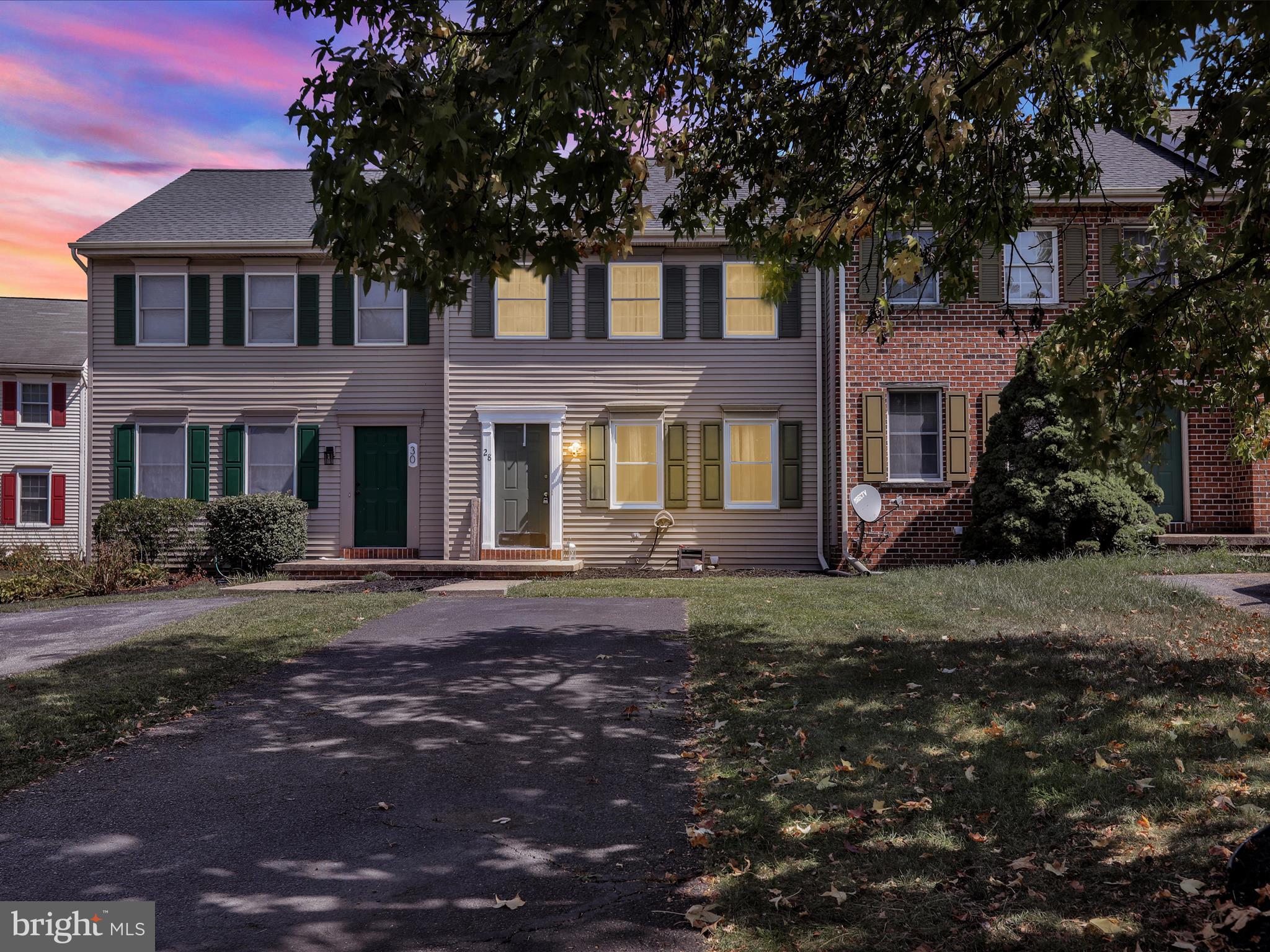 Welcome home to this charming 3-bedroom, 1.5-bathroom townhouse nestled in the Foxbury neighborhood, a peaceful, family-friendly cul-de-sac just minutes from East High Street Elementary, Elizabethtown Area Middle, and Senior High Schools. Step inside to be greeted by a spacious kitchen adorned with luxury vinyl plank flooring and under-cabinet lighting, opening to a bright dining area ideal for seasonal gatherings (and featuring direct access to your private patio and fenced backyard)—perfect for hosting or unwinding outdoors. The primary suite includes a generous walk-in closet, while the unfinished basement, featuring epoxy floors and a newer sump pump (2022), offers ample storage or potential for customization. Enjoy year-round comfort with a heat pump installed just three years ago complemented by backup electric baseboard heating—and central air to keep things cool on warmer days. Practical upgrades include new roof (2022), new living room windows (2022), a new water heater (2021), and a new dishwasher keeping maintenance worry-free. Outdoors, the backyard is fenced for privacy and includes a shed—ideal for gardening, hobbies, or extra storage. Plus, enjoy the convenience of no HOA restrictions, access to main routes like Route 283, and the benefits of living in a peaceful, well-maintained community.