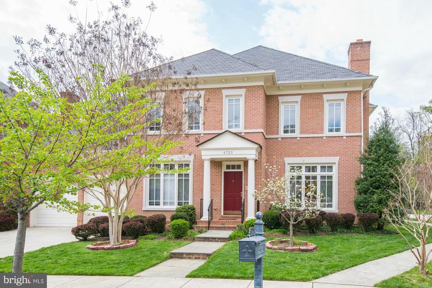 Miller Built Colonial 2003.Large sun filled rooms +open floor plan. Floor to ceiling windows in the Kitchen w/french doors leading to deck. Dual staircases lead to the upper level w/ 5BR/4BA. Finished walk-up LL w/ large rec.area +6th BR w/BA.GREAT location,minutes to downtown Bethesda.