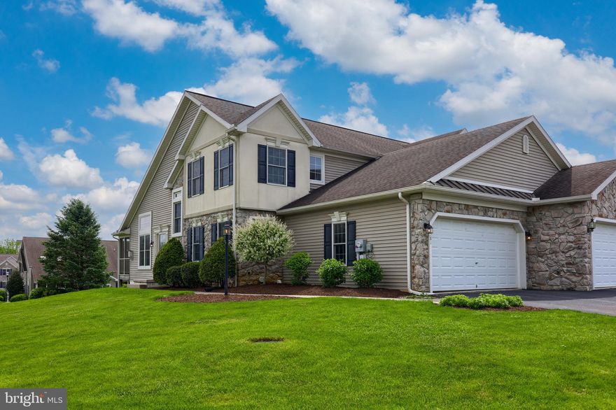 Welcome to 1381 Hammon Ave!  This beautiful 3 bedroom, 2 1/2 bathroom end unit townhome is situated on .25 acres, one of the biggest lots in the neighborhood!  Easy access to major routes 272, 322, and the Pa turnpike! Upon entering, your eye will immediately be drawn up to the tall ceilings throughout the main living area!  This home is equipped with smart switches throughout!  Main floor boasts an open floor plan, natural gas fireplace, plank flooring, updated kitchen, and an abundance of natural light!  Also featuring primary first floor bedroom and bathroom with walk in shower, as well as main floor laundry! Head upstairs to the adorable loft area which leads to another full bathroom, and 2 additional bedrooms.  Beautifully finished daylight lower level/family room complete with a separate office/bonus room and an absolutely precious playroom for the little ones!  This meticulously maintained home will not last long, lets get your private tour scheduled today!