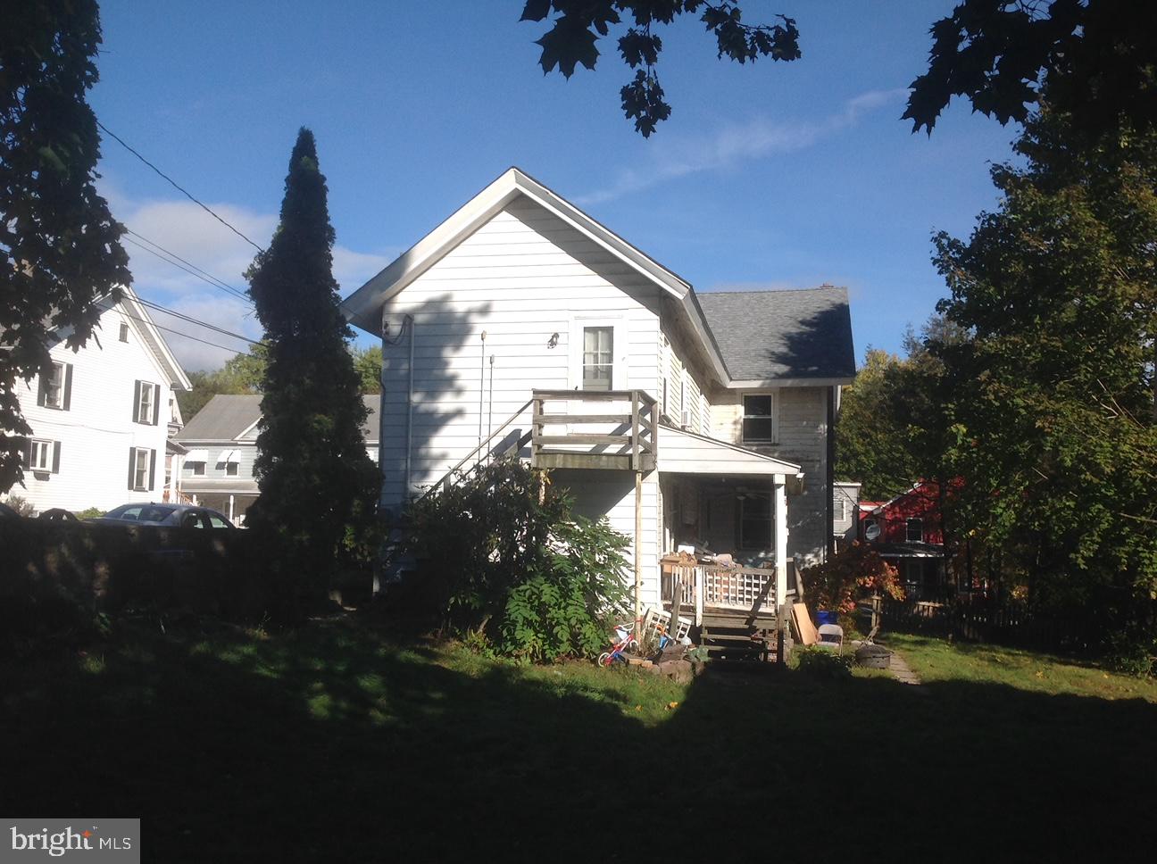 Income producing 2 Apartment Single Home in Quaint/Growing Town of White Haven. New Roof 2022, New Windows, Upgrades to Kitchen & Baths. New heat system December '24 (13K). Crestwood School District. Walking to grocery, Lehigh Gorge Trailways, River Biking/Rafting, Lehigh Park. 48 Hour Showing Notice. Off Street Parking. Financing available through New American Funding or lending of your choice. Interior photos are of 2nd floor 3 bedroom apartment.