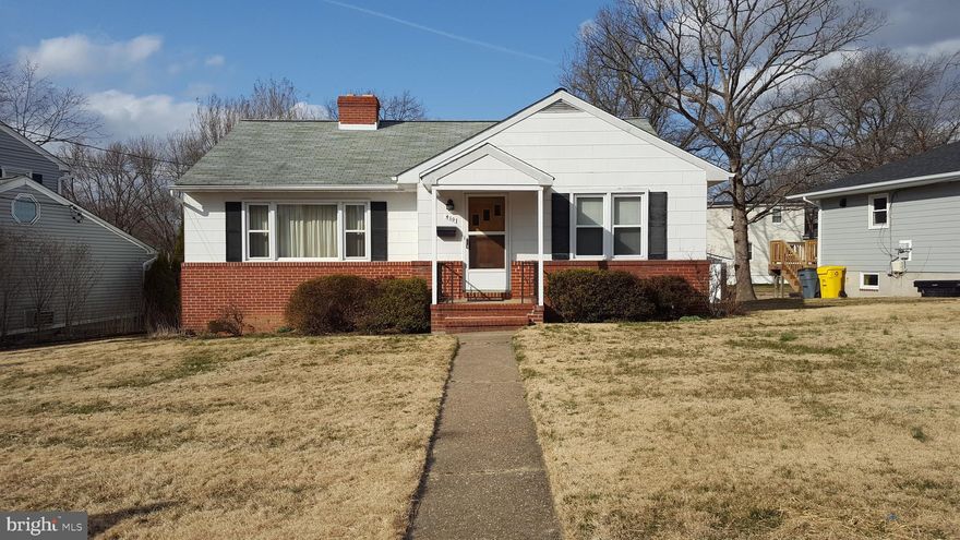 A cozy 3 BR, 2 BA Rancher located near major      roadways, close to BWI Airport and local               hospital. All natural woodwork throughout, hardwood floors  a brick fireplace, built in shelving and a full fenced-in backyard.     Very quiet neighborhood. Built in 1959, it has had only one owner.                       The basement is 28x33 with baseboard heat.                      The basement is finished and also has a laundry              room, workshop and bathroom. Plenty of closet   space in each bedroom. The kitchen has a                cook-top with a wall oven. SOLD AS_IS                  WITH A ONE YEAR HOME WARRANTY! $10,000 Seller Help on a full contract.