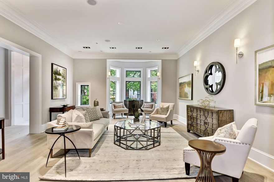 One-of-a-kind and fantastically chic describe the largest condo in Logan Circle.  Residence Two at The Logan boasts a private entrance from Q St., and has an enviable terrace and two-car, secured parking with a charging station. It lives like an undated, modern Victorian while providing the turnkey life of a condominium for graceful getaways.  This three bedroom and three-and-a-half bath residence is the epitome of grandeur, where century s old craftsmanship and style were meticulously blended with modern convenience and carefully curated interiors to present the opportunity of a lifetime. Open living with expansive proportions, flowing entertainment spaces, and a state-of-the-art Snaidero kitchen are among the many highlights of the home. Spanning approx. 3460 sq. ft, the residence includes a living room, formal dining room, family room and a library. Enjoy urban living when you want as it is located in the heart of Logan Circle and is walkable to LeDiplomat, Whole Foods, and countless other destinations, but thrive in your own private sanctuary when you so desire.