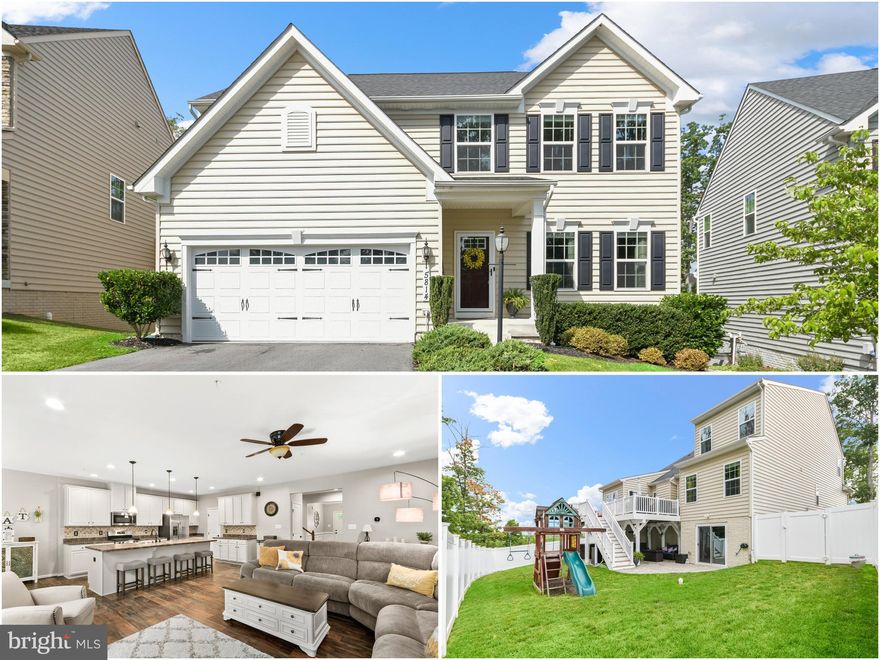 Only 2 Genoa models in the neighborhood and this one has 6 bedrooms!!! Step inside and you'll notice the upgrading moldings. Beautiful and gleaming hardwood floors thorough out the main level. Plenty of square footage to move around freely, and an open floor plan with an abundance of natural light. The kitchen island is spacious and perfect for entertaining or everyday living, while still enjoying meals in the breakfast nook. The gas fireplace will warm you up on chilly evenings. Primary en-suite on the main level with custom built-ins in the walk-in closet, Additional 2nd bedroom on the main level or the perfect home office. Step upstairs and you'll find 4 additional spacious bedrooms. The lower level could easily be finished for additional square footage, home gym, and more. The privacy the backyard provides and a large deck with beautiful views of the surrounding area - you won't beat the views in the neighborhood. Additional finished patio below the deck and the perfect spot to watch tv (thinking football) outdoors this fall and enjoy your hot tub. Outdoor living  = additional square footage.  Seller prefers rent-back through the end of October. Oakdale schools!