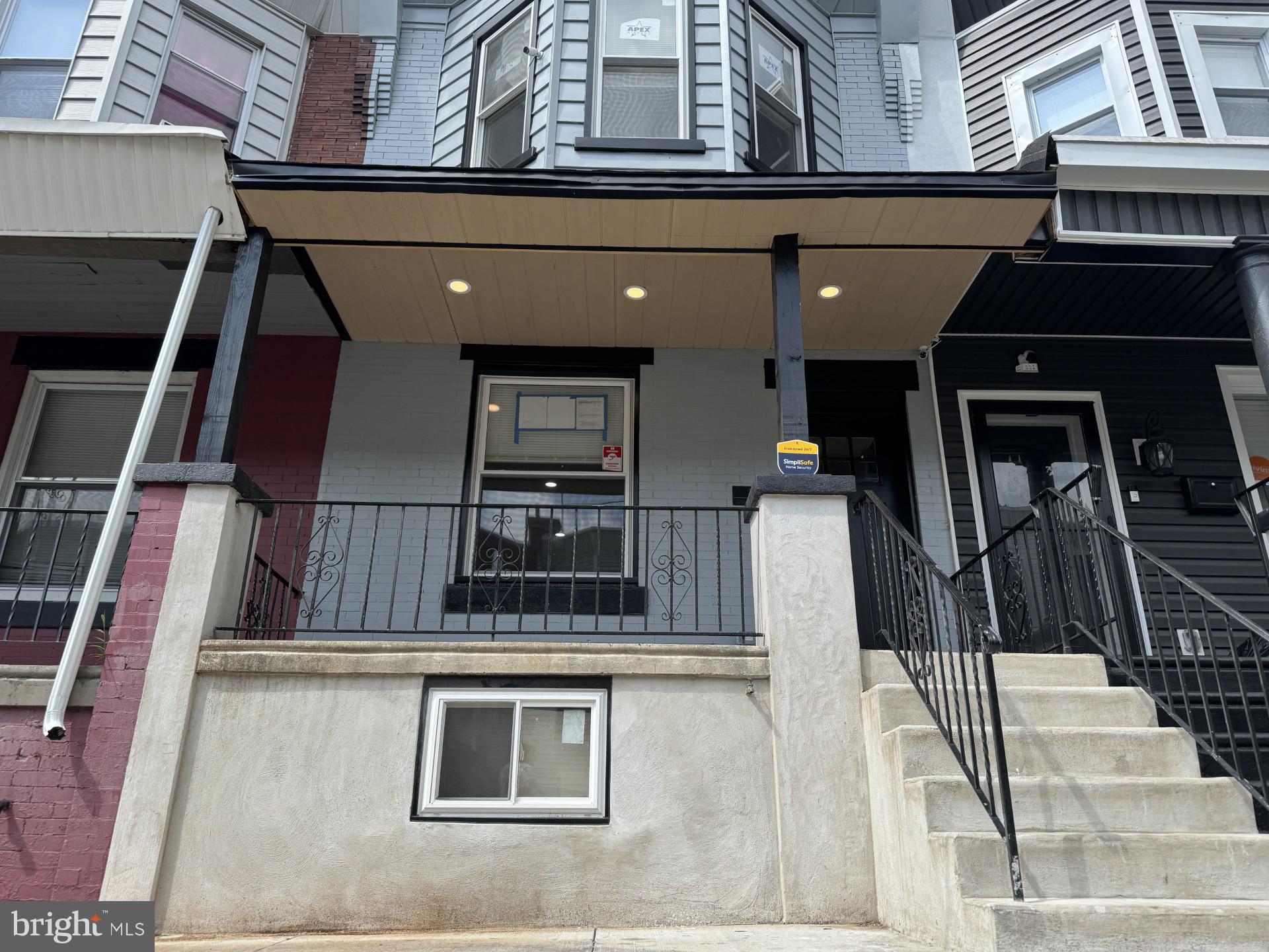 Welcome to 1626 S. Conestoga Street, located in the Kingsessing section of Philadelphia! This beautifully renovated 3-bedroom, 1.5-bath home has been updated from top to bottom. As you approach, you’ll notice the new concrete steps, custom railings, and new windows—just a glimpse of what awaits inside.
Step onto the welcoming front porch, complete with custom railings—perfect for relaxing. Inside, the home features new solid hardwood flooring, designer lighting, and true move-in condition throughout. The open-concept kitchen seamlessly connects to the living and dining areas and has been upgraded with Black Granite countertops, a designer backsplash, new stainless steel appliances, open shelving, and a butcher block breakfast island. An exit through the kitchen brings you to a concrete patio and fenced in backyard Convenient powder room completes the main level. Upstairs, you’ll find three spacious bedrooms and a fully renovated bathroom featuring both a separate shower and tub. Additional upgrades include a new heater, central air conditioning, instant hot water heater, updated plumbing, and a full security and camera system. Located close to public transportation, major highways, and more—this modern, fully renovated home is ready for its new owner. Schedule your appointment today!