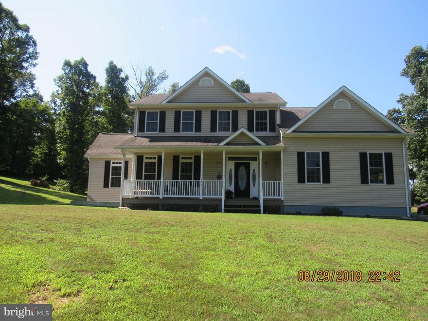 Lovely colonial on over 4 acres mostly cleared lot with some beautiful trees  in Madison County. Home has much to offer with formal dining room, bonus office , formal living room, kitchen with breakfast area, family room, foyer and laundry all on the main level.  4 large bedrooms on upper level including large master suite with attached master bath, Shed to convey.  4G  wireless available.