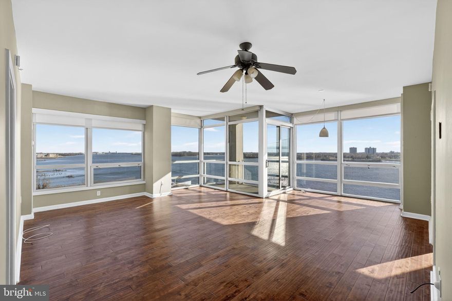 Waterfront Two Bedroom/ 2.5 bath located in the gorgeous Peninsula Building. Walk into the best Waterfront Location Philadelphia has to offer.  Enter into walls of windows and sunshine to enjoy the gorgeous views of the Ben Franklin Bridge. With over 1600 sq feet this Condo has been tastefully done with Hardwood Flooring thru-out, new flooring just installed in bedrooms, SS appliances, Granite Counter-tops and lots of storage space. Waterfront Square offers a great Community feel, the amenities are resort style and include Lap Pool, State of the Art Fitness Center, Spa Services, Pilate and Yoga Classes, (additional fee) River Deck for Lounging, Gated Community with a 24hr Guard, Concierge, Walking and Jogging Trails and a Weekday Shuttle Service to Center City.  Make this your new home and enjoy all the great Restaurants and Coffee Shops Northern Liberties has to offer. All of this and  one parking license included.