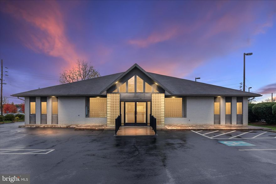 Large commercial space in the heart of Martinsburg. This property would be ideal for a private practice, dentist,ortho or another branch for an expanding company. This location is just a half mile from Interstate 81 making for easy commutes and ease of direction. A large paved parking lot is suitable for customers and employees in the back. Entry ways are located in the front and back with each location in the back leading into employee kitchen or office space. 5 of the offices have sinks and an additional 4 bathrooms are located throughout the building.  For heating the property utilizes natural gas and cools with 3 air conditioning units.