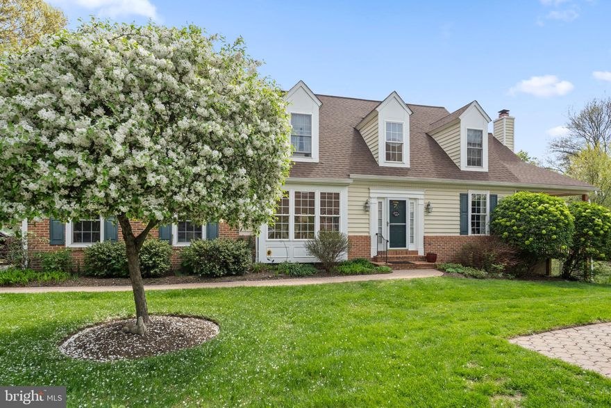 Rarely does a primary suite on the first floor become available in sought after Mills at Rose Valley. The peaceful & tranquil lifestyle that you have been waiting for. This gorgeous walkable community is nestled amidst beautifully landscaped tree lined streets, open meadows and picturesque views of the meandering Ridley Creek.  A wonderful paver walkway leads you to the well landscaped front entryway. Hardwood floors throughout the first floor! Entry foyer, study with elegant French doors, built ins and large picture window &  crown molding, formal dining room with crown molding, eat in kitchen with cherry cabinets and gleaming corian counter tops. Sliding glass doors lead to an amazing deck with stunning views of Ridley Creek. Family room with wood burning fireplace and soaring vaulted ceiling. Powder room, hallway with accent lighting, French doors into the primary suite, lavishly appointed primary bath and large closet space. Laundry room and entrance to the 2 car garage. On the second floor there are two nicely sized bedrooms and a Jack & Jill bathroom with ceramic tile and a skylight. The rear bedroom has an overlook to the family room and views out the back yard. Finished walk out lower level with gas fireplace and kitchen area ideal for entertaining and French Doors that lead to a slate patio. Another large room for crafts and a full bathroom.  The HOA covers prompt snow removal on driveways, streets and sidewalks, lawn care and house perimeter maintenance. Tranquil quiet neighborhood. Close to the Airport, sought after Wallingford Swarthmore School District. Very close to the Elementary School, Middle School and High School. This is the perfect location, close to downtown Media and the Wallingford Train Station.